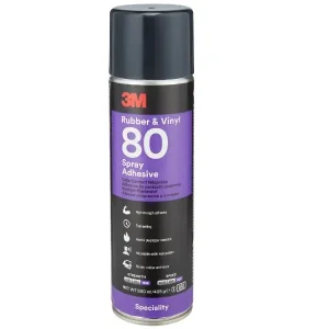 Consegna Rapida Adesivo spray professionale 3M 80 per gomma e vinile 500ml