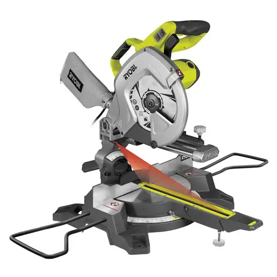 Ryobi EMS254L - Troncatrice radiale per legno, 2000W e disco 254mm Offerta Lampo