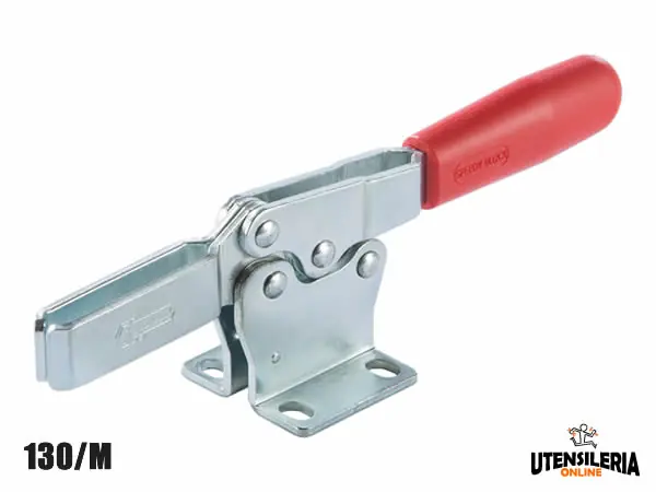 Bloccaggio rapido orizzontale 130/M base piegata 170mm Prezzo Scontato