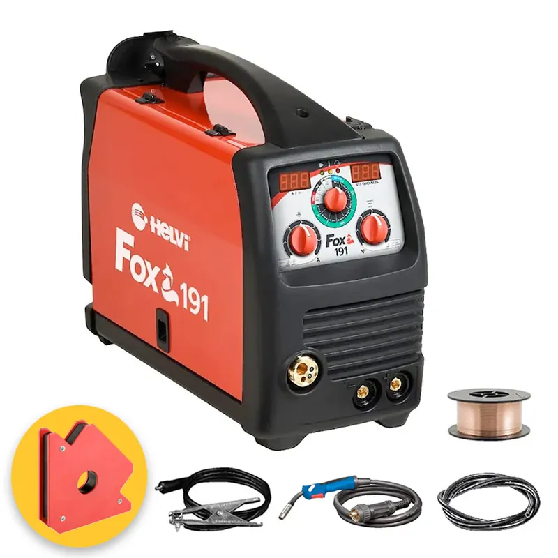 Compra Oggi Stesso Helvi Fox 191 - Saldatrice Multiprocesso 180A (Elettrodo, Filo MIG MAG, TIG)