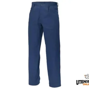 Subito Disponibile Pantaloni LABOR Siggi blu in cotone con tasca porta metro taglie XS - 4XL