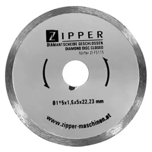 ZIPPER fs115ds Disco diamantato per ceramica 115 mm per ZI-FS115 Ultima Occasione