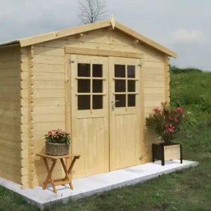Ultime Pezzi Losa legnami Astrid - Casetta da giardino in legno di abete non trattato - 300 x 300 cm