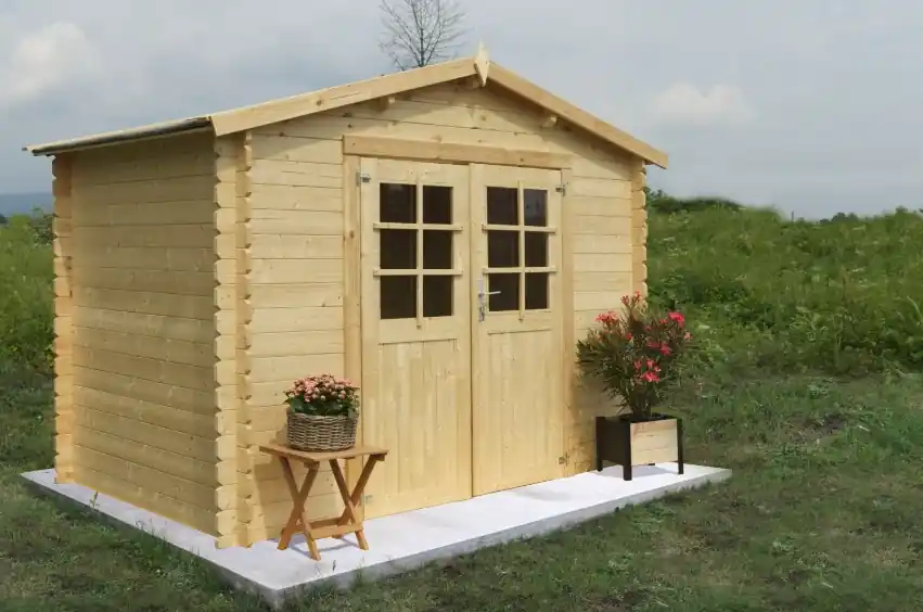 Ultime Pezzi Losa legnami Astrid - Casetta da giardino in legno di abete non trattato - 300 x 300 cm