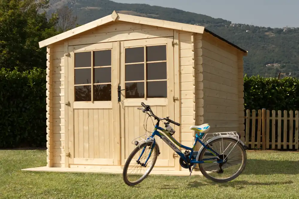 Nuova Collezione Losa Legnami Noemi - Casetta da giardino in abete grezzo - 250 x 250 cm