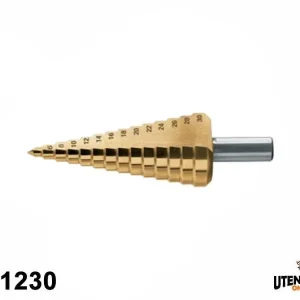 Ultime Pezzi Allargatore a gradino HSS-G+TiN 01230 per foratura lamiera Gr.6