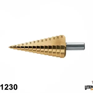 Allargatore a gradino HSS-G+TiN 01230 per foratura lamiera Gr.4 Ultimissimo Modello