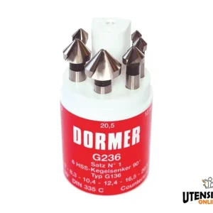 Offerta Del Giorno Set di svasatori HSS G236 90° da 6.30 a 20.50mm Dormer (6pz)