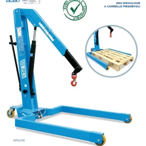 Offerta Lampo Omcn GP12/DE gru - Gruetta gru idraulica pieghevole, due velocità, 1200 Kg
