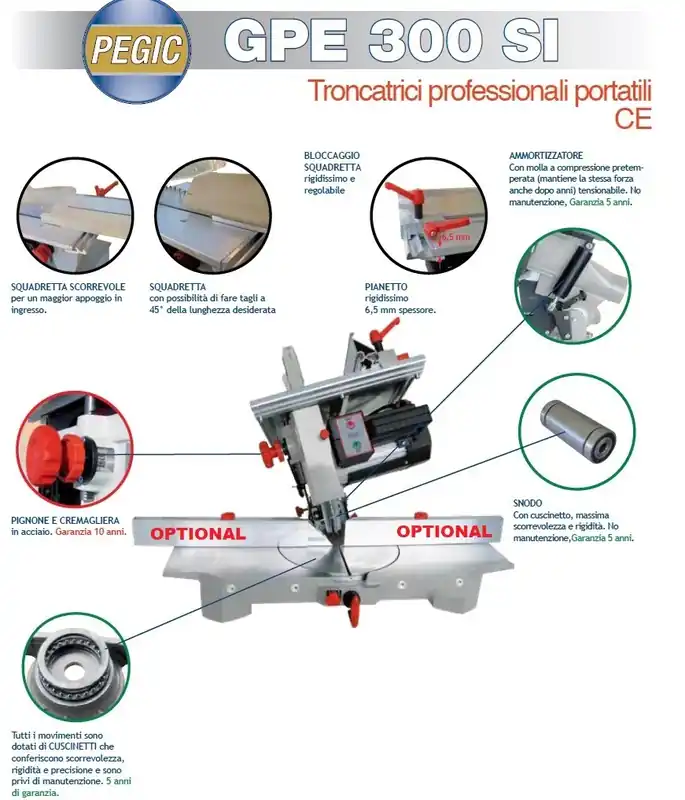 Pegic GPE 300 SI troncatrice per professionisti portatile Offerta Speciale