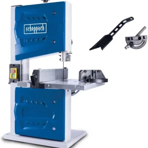 Compra Online Scheppach HBS25 - Sega a nastro verticale per legno 350W taglio 80x200 mm