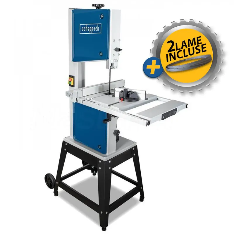 Consegna Rapida Scheppach HBS400 - Sega a nastro verticale per legno 750W