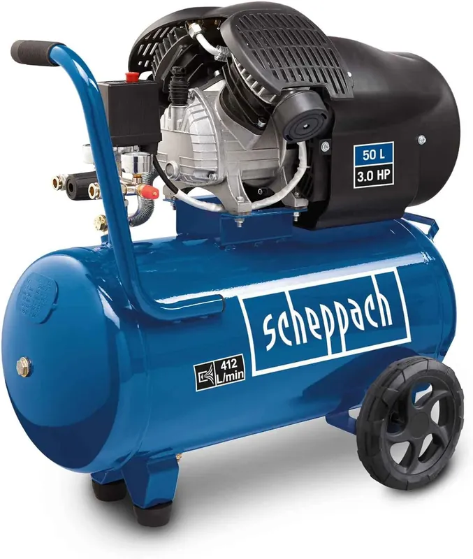 Prezzo Scontato Scheppach HC500 - Compressore aria 50lt lubrificato 10bar 3.0HP portata 371lt/min