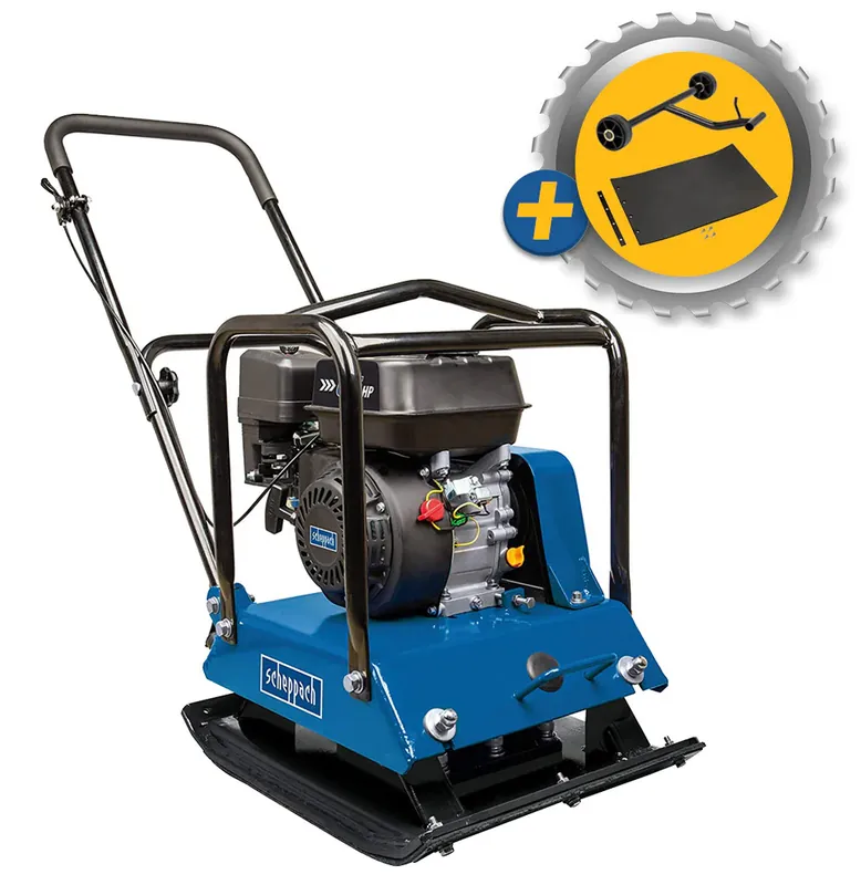 Scheppach HP1800S - Vibrocostipatore compattatore per terreno a piastra vibrante Ultime Pezzi