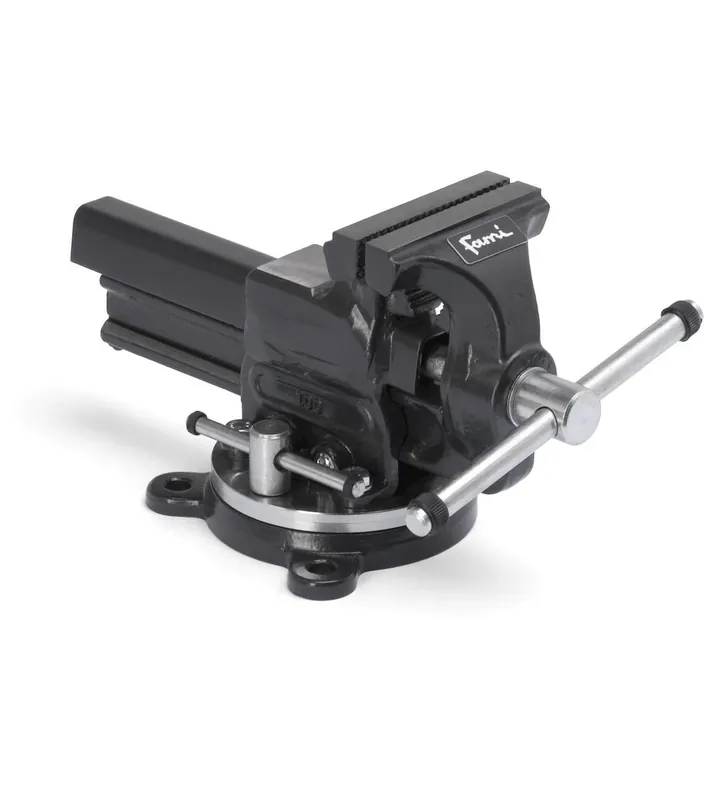 Fami IRONTEAM003 - Morsa da banco girevole Work Tech, ganascia con L 100 mm, apertura 125 mm - per banco Linea 291 Economico