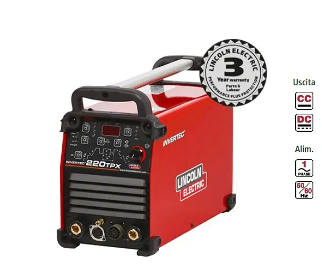lincoln 220TPX Inverter per saldatura DC 230V , Corrente di uscita 220A , SOLO CORPO Promozione