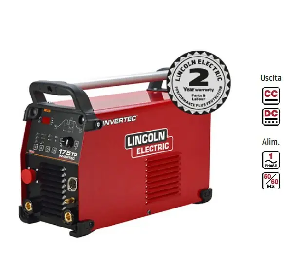 Lincoln K14169-1 INVERTEC® 175TP saldatrice 175A , 220V pulsato HF , SOLO CORPO Subito Disponibile
