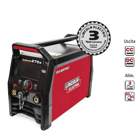 Lincoln K14242-1 Invertec 275S Saldatrice 400V , da 5 a 270A , solo corpo macchina Prezzo Scontato
