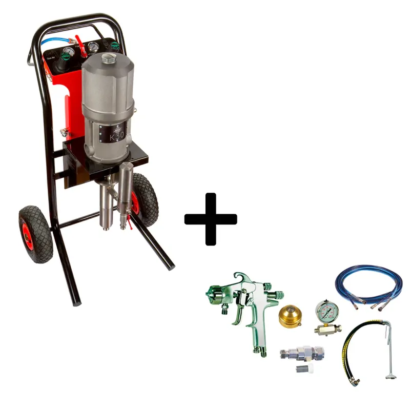 A Buon Prezzo Asturo K30 MIX - Pompa pneumatica a pistone misto aria + KIT di verniciatura