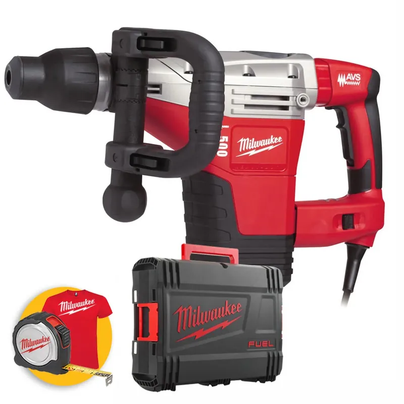 Prezzo Conveniente Milwaukee K500S 4933398220 - Martello Demolitore 1300W, Colpo 8,5J - Classe 5 kg