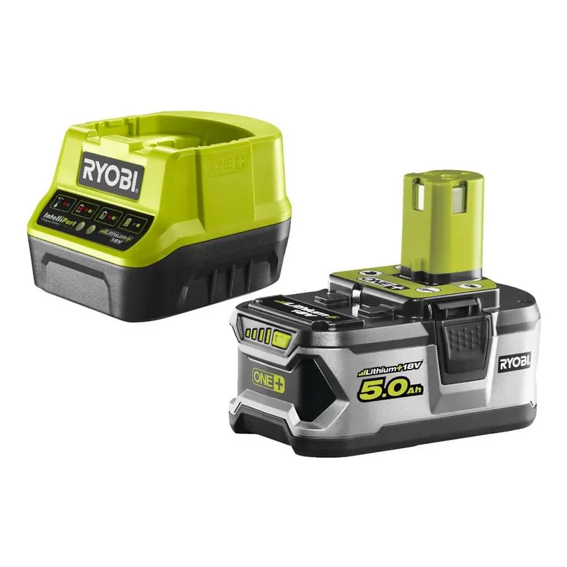 Must-Have Ryobi Kit energia - Caricabatterie e batteria 18V ONE+ 5,0 Ah