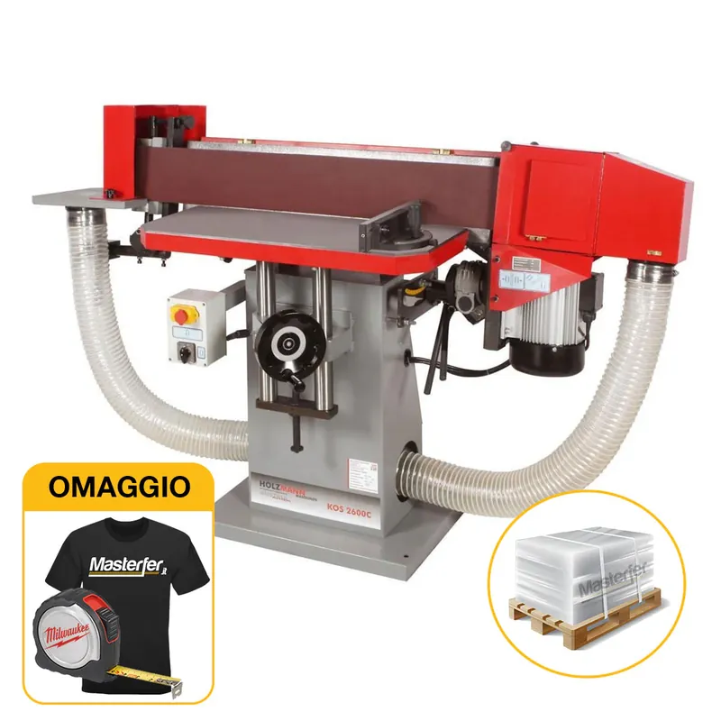 Holzmann KOS 2600C - Levigatrice a nastro oscillante trifase, 400V Solo Oggi