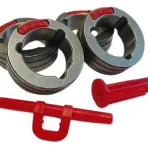 Acquista Ora Lincoln KP14150-V0810 Rulli trainafilo 4RTWIN 0.8-1.0 mm (blurosso) - Fili pieni (4 pz)