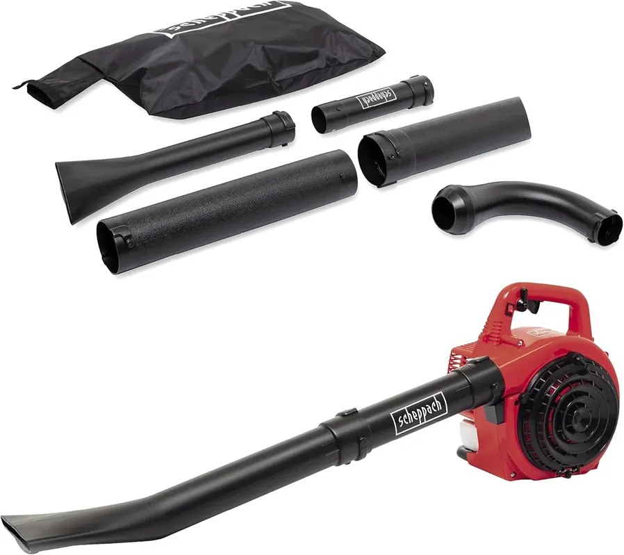Scheppach LBH2600P - Aspiratore soffiatore aspirafoglie trituratore a scoppio Professionale