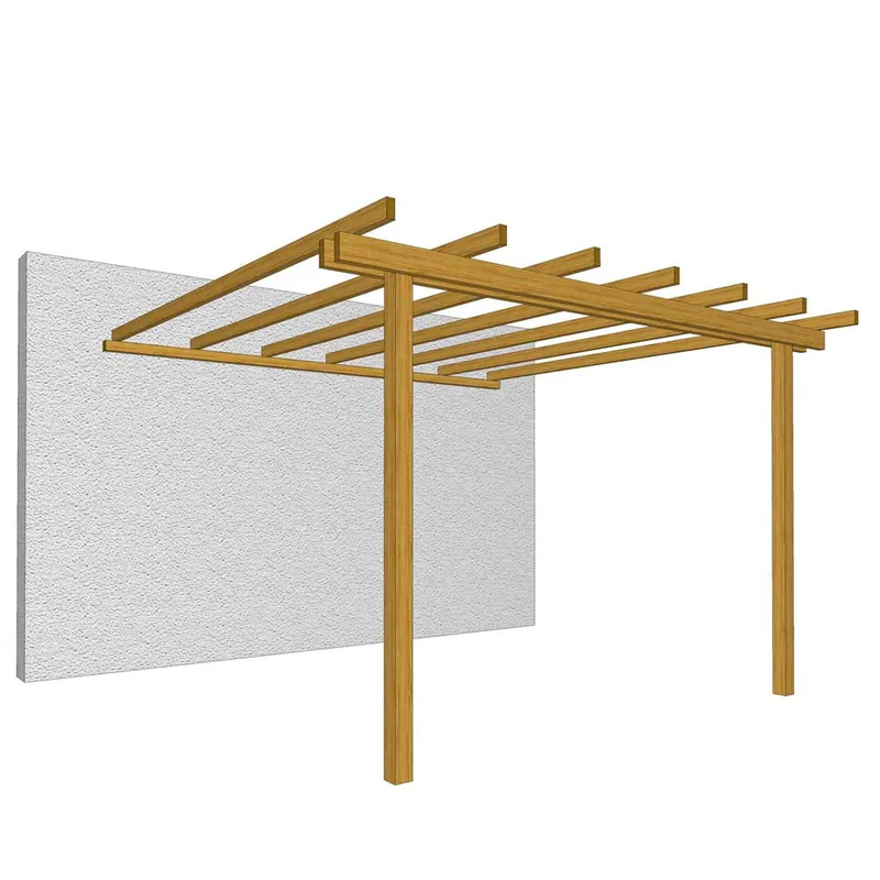 Pergola Addossata 300X240 - Losa Legnami A Buon Prezzo