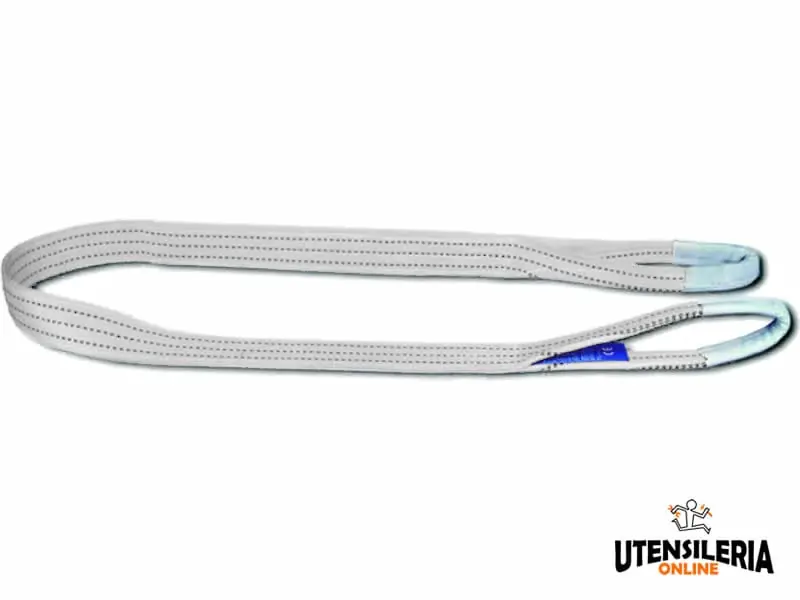 Fascia di sollevamento Strops in poliestere con asole 4000Kg 3mt Prezzo Scontato