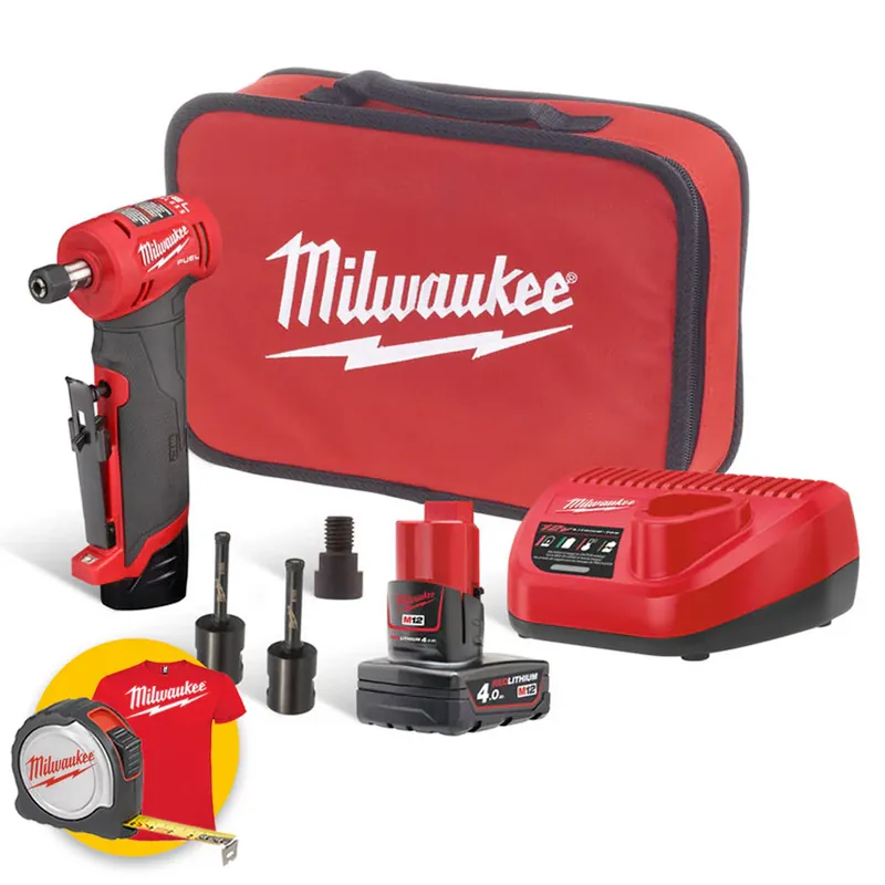 Promozione Esclusiva Milwaukee M12 FDGA-422BA - Smerigliatrice a batteria 12V per forare piastrelle - con accessori