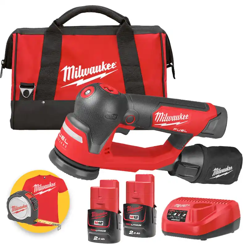 Milwaukee M12 FSDR75-202B - Levigatrice roto orbitale a batteria 12V - disco da 75 mm Bestseller