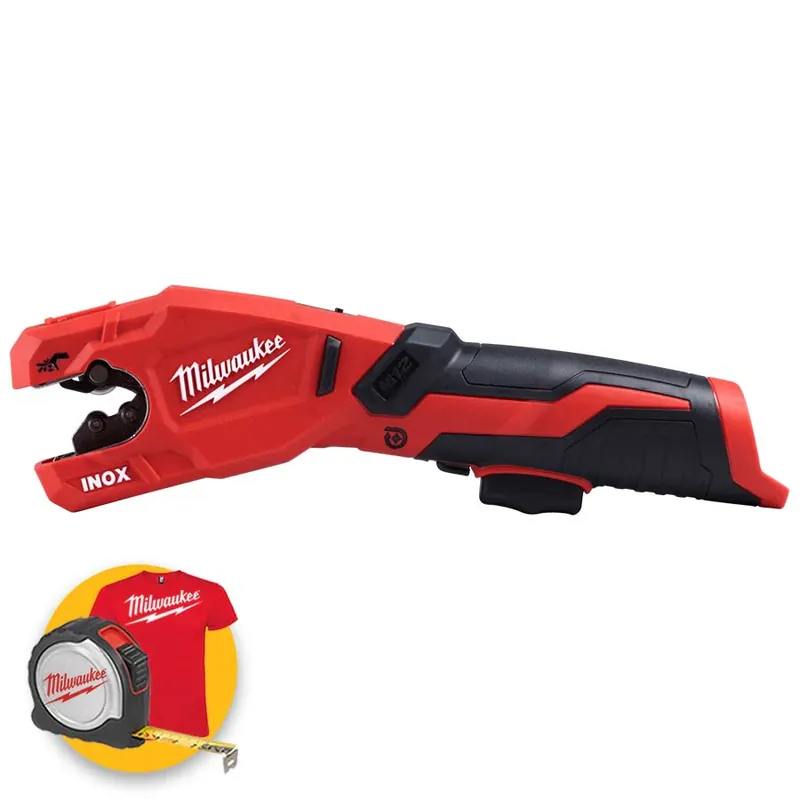 Milwaukee M12 PCSS-0 - Tagliatubi a batteria 12V per acciaio inox Raptor, solo corpo Nuovo Arrivo