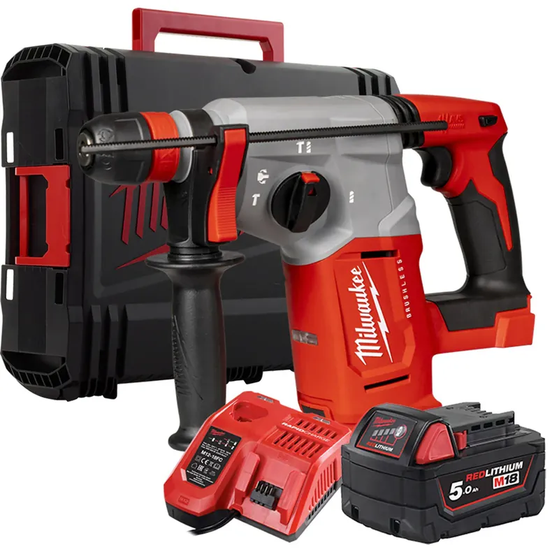Milwaukee M18 BLHX-501X- Tassellatore a batteria 18V SDS-PLUS - 1 batteria da 5Ah A Buon Prezzo