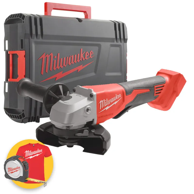 Subito Disponibile Milwaukee M18 BLSAG125XPD-0X - Smerigliatrice angolare a batteria M18 compatta, interruttore a paletta - valigia - solo corpo