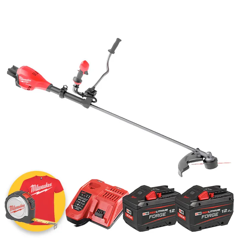 Milwaukee M18 F2BCU-122 - Decespugliatore bike filo/lama a doppia batteria 18V FUEL - 2 x 12Ah FORGE Solo Oggi