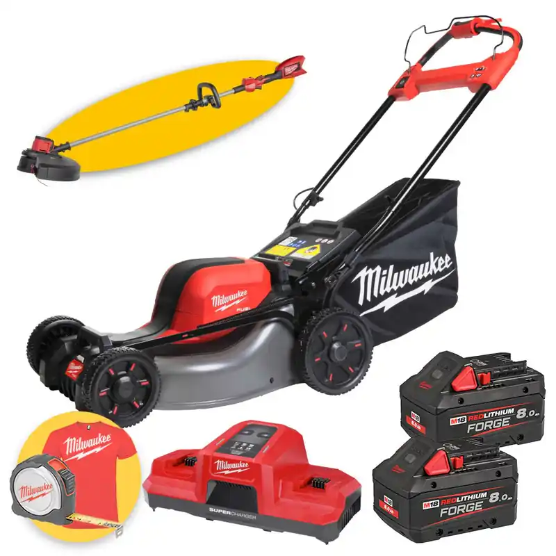 Milwaukee M18 F2LM46-802 FORGE - Rasaerba semovente 3 in 1 a doppia batteria - 2 x 8Ah FORGE Vendita Finale