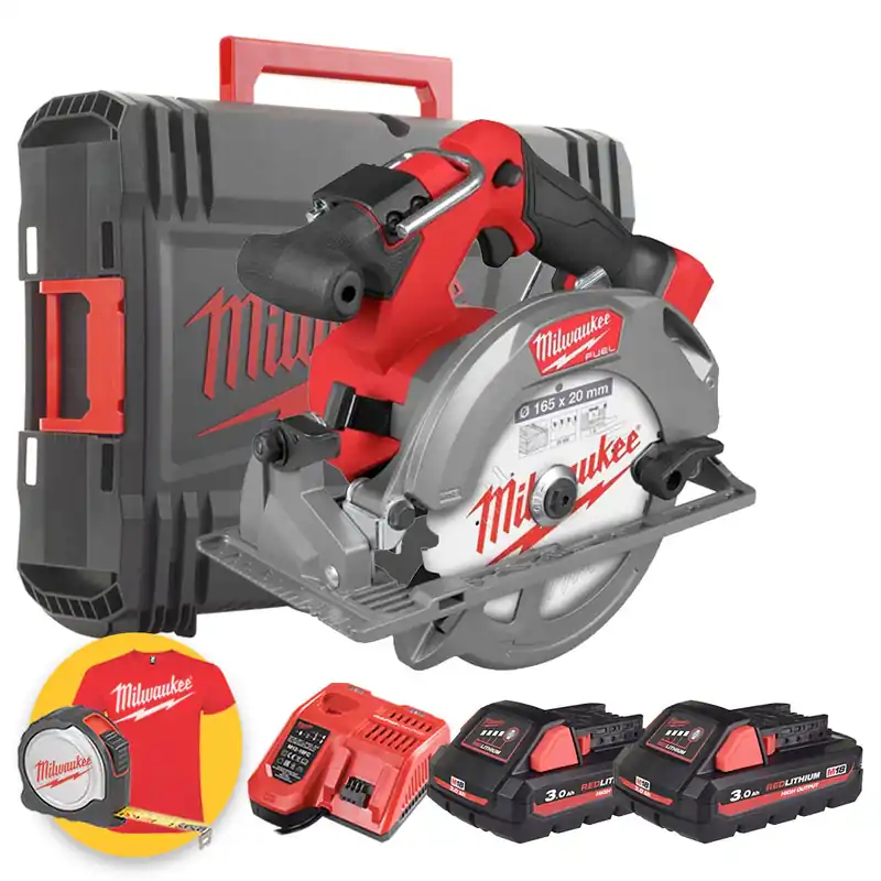 Milwaukee M18 FCS552-302X - Sega circolare a batteria 18V con disco da 165 mm per legno - 2 x 3Ah Ultima Occasione