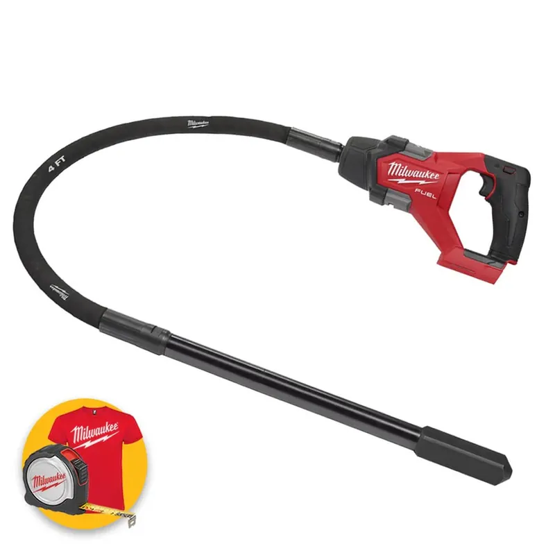 Promozione Esclusiva Milwaukee M18 FCVN12-0 - Vibratore per calcestruzzo a batteria con ago da 1,2 M, solo corpo
