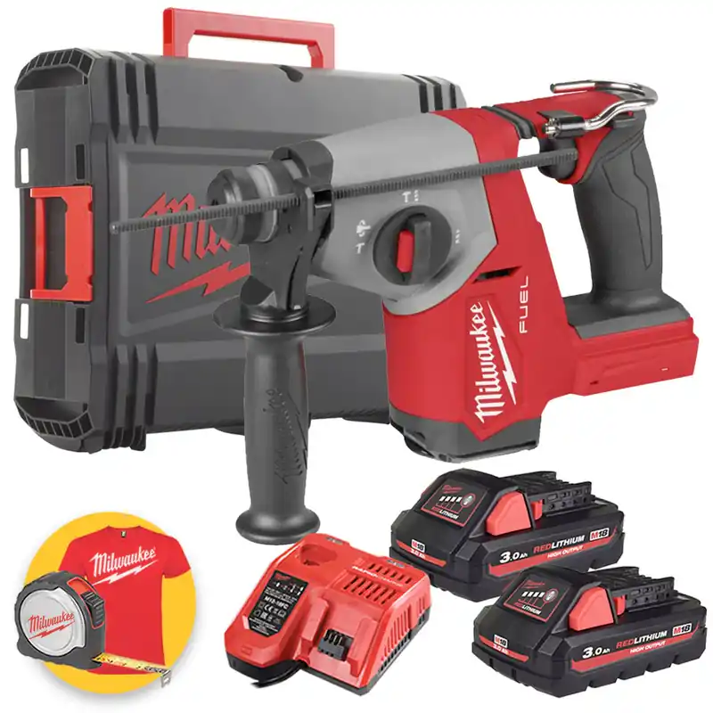 Milwaukee M18 FHAC16-302X - Tassellatore a batteria 18V FUEL compatto, foratura 16 mm - 2 x 3Ah High Power Offerta Lampo
