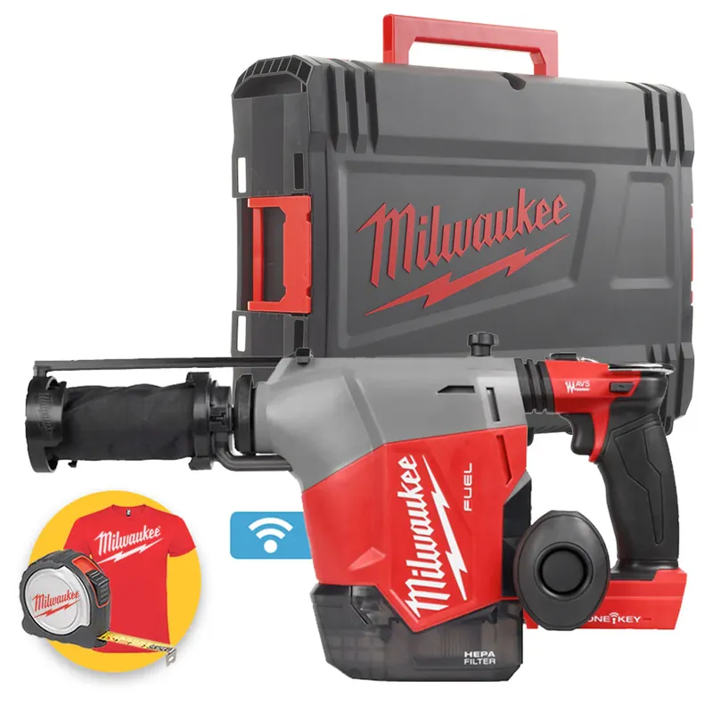M18 FHAFOH16-0X - Tassellatore a batteria 18V per foratura a soffitto con aspiratore integrato - solo corpo in valigetta Soddisfatti O Rimborsati