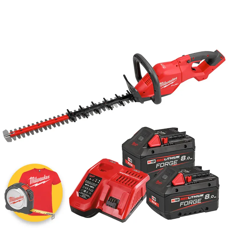 Prezzo Di Fabbrica Milwaukee M18 FHET60G2-802 - Tagliasiepi professionale a batteria 18V con lama da 60 cm - 2 x 8Ah FORGE