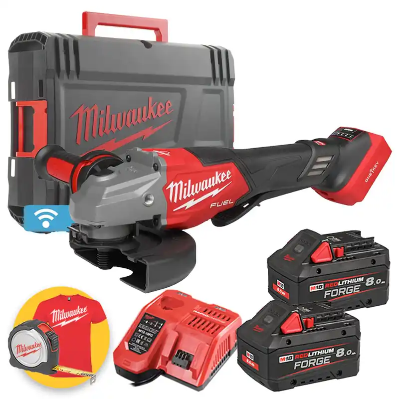 M18 FHSAGO125VXPDB2-802X - Smerigliatrice a batteria 18V OneKey ad alte prestazioni - 2 x 8Ah Reso Gratuito