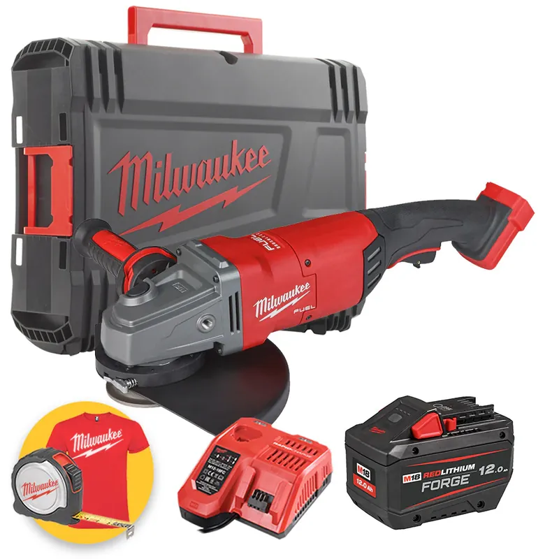 Milwaukee M18 FLAG230XPDB-121C - Smerigliatrice a batteria FUEL 12.0Ah FORGE - disco da 230MM Sconto