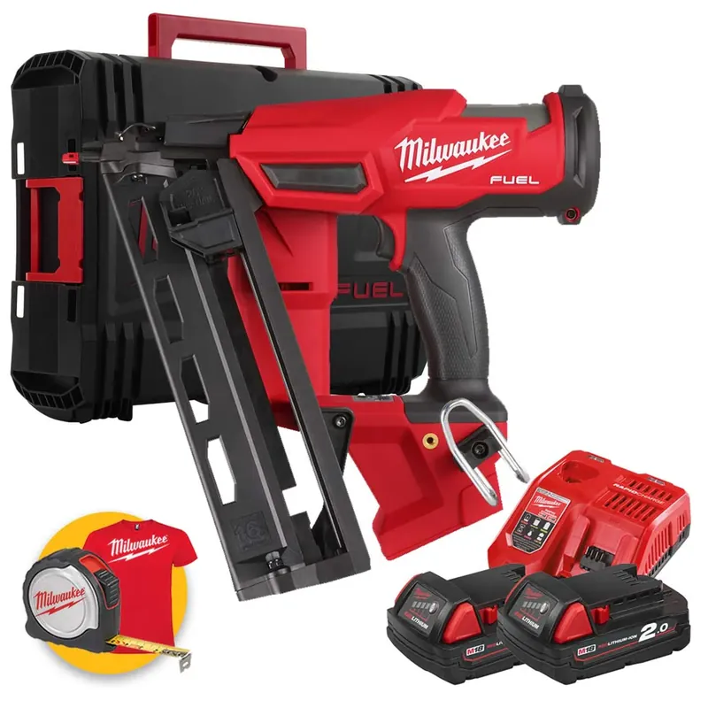 Milwaukee M18 FN16GA-202X - Groppinatrice a batteria 18V, 2 x 2Ah Prezzo Conveniente