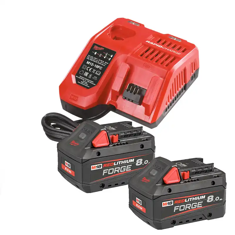 M18 FORGENRG-802 - Kit batterie e caricabatterie rapido - 2 x 8Ah FORGE Offerta