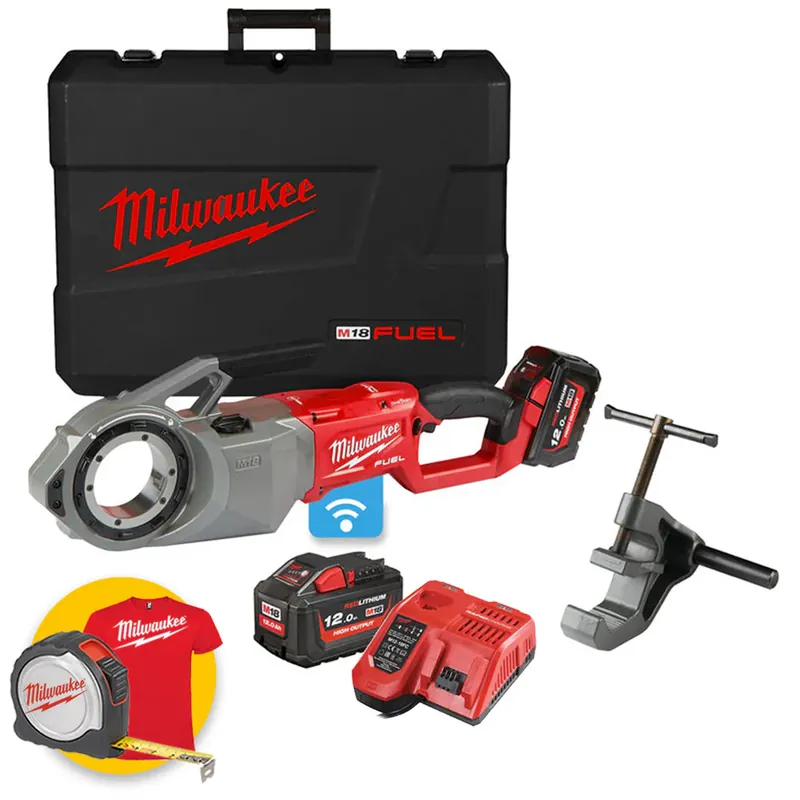 M18 FPT2-121C - Filettatrice 2" a batteria 18V Fuel ONE-KEY- 1 batteria 12Ah Prezzo Basso