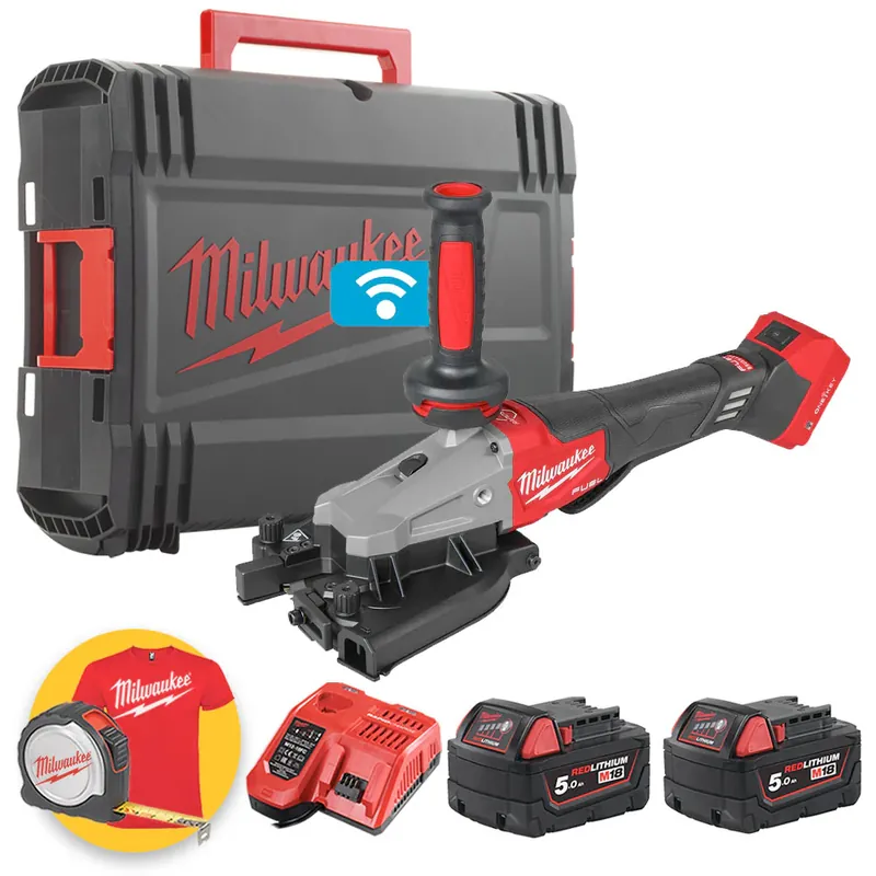 Nuova Collezione Milwaukee M18 FRBCO32-502X - Tagliatondini di ferro a batteria 18 Volt FUEL - 2 x 5 Ah in valigetta