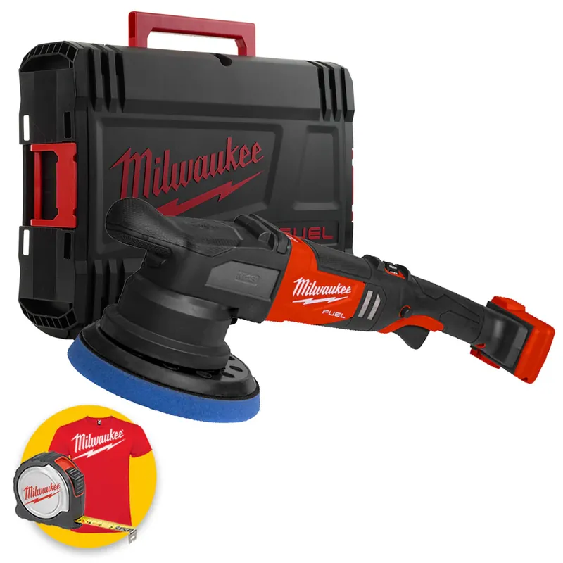 Milwaukee M18 FROP21-0X - Lucidatrice rotorbitale a batteria, orbita 21 mm - solo corpo in valigetta Di Tendenza