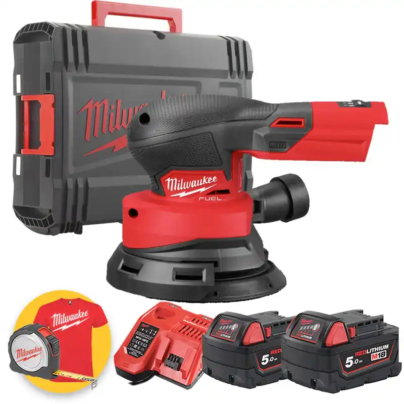 Milwaukee M18 FROS125-502X - Levigatrice rotoorbitale da 125 mm M18 FUEL - 2 x 5Ah Soddisfatti O Rimborsati